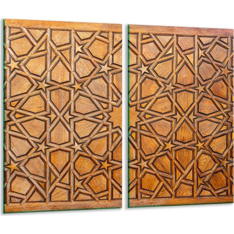 Tagliere in vetro 2 pezzi 30x52 cm con motivo (1/5)