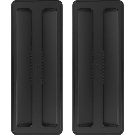 Set mit 2 Silikon-Toasterabdeckungen für 2-Scheiben-Toaster, zum täglichen Schutz und zur Aufbewahrung in der Küche (schwarz) (1/5)