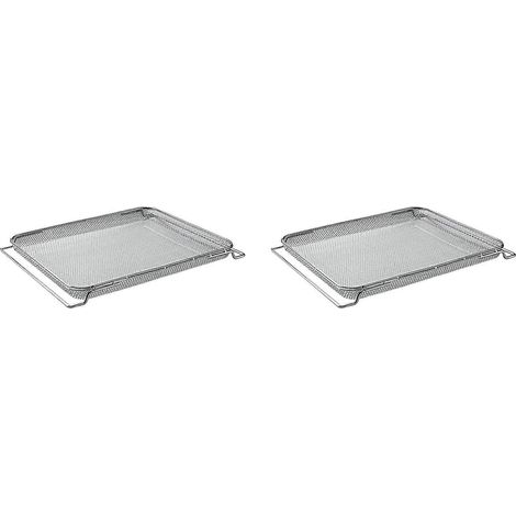 Set mit 2 Ersatzkörben für Ninja Foodi Heißluftfritteusen DT251, DT201 und DT200, aus Edelstahl. (1/5)