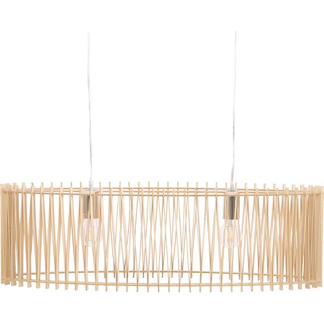 Lámpara colgante de madera MDF diseño boho luz de techo Chari