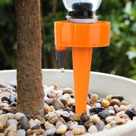 Automatischer Bewässerungsspieß für Pflanzen und Blumen, Hausgarten, Balkon, Tropfbewässerung, Zubehör, Orange (1/5)