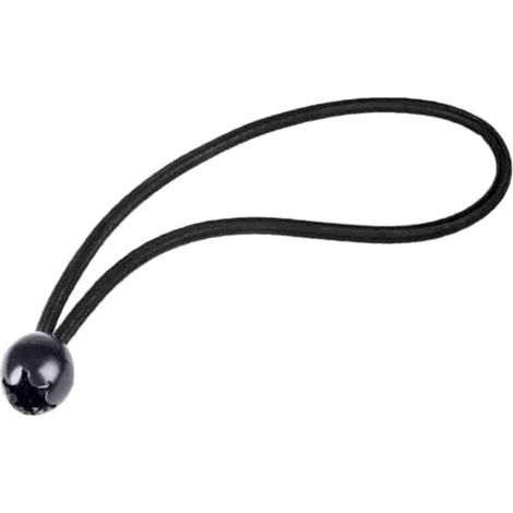 Expanderschlinge mit Kugel, Planenspanner 6mm, schwarz, 25cm (1/5)