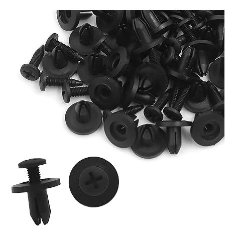 Porte Pousser Type Vis Rivet Pare-Chocs Panneau Retenue Clip Ensemble de 50 (1/4)