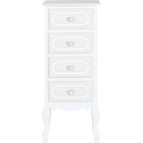Chifonier Madera Mdf 40X36X100 Blanco (1/5)