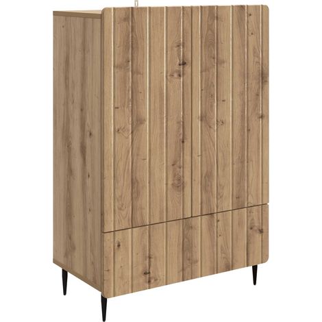 Sideboard Artisan Oak 66 x 34.5 x 97 cm Engineered Wood vidaXL