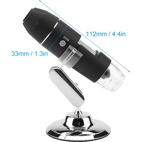 Microscope électronique USB portable haute définition 1600X de 2 mégapixels (1/4)