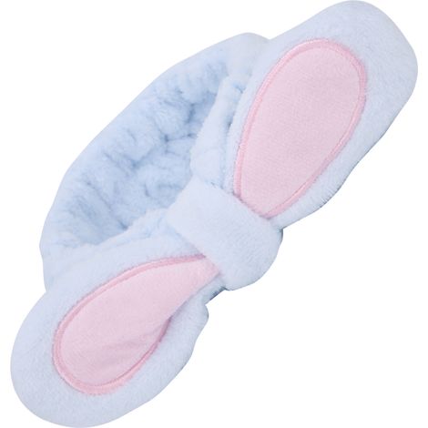Bandeau nettoyage visage femme oreilles de lapin élastique pour SPA maquillage soin peau violet ciel (1/5)