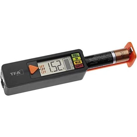 TFA-Dostmann 98.1126.01 medidor de energía y batería Negro