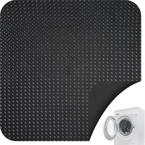 Alfombrilla Antideslizante para Lavadora, Soporte Antideslizante para Lavadora 60 × 60 cm Soporte Antivibración para Lavadora Refrigerador Protector de Piso de Silicona Absorbente para (1/5)