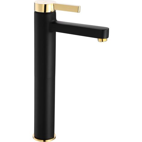 GRIFO de LAVABO REA POLO NEGRO ORO HIGH (1/4)
