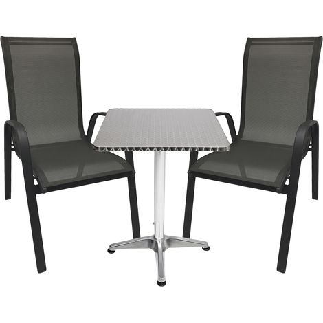 Bistrogarnitur 3-teilig Textilen Schwarz-M537504+2xMMC330866GS (1/5)