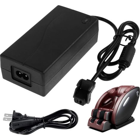 Adaptateur secteur 29 V 2 A pour fauteuil inclinable électrique et fauteuil de massage (transformateur AC/DC, noir) (1/5)