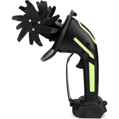 Motobineuse électrique de Jardin, Mini Cultivateur Portatif sans Fil Rechargeable avec Profondeur et Largeur de Labourage de 4 Pouces, Interrupteur de sécurité et Poignée Antidérapante (1/2)