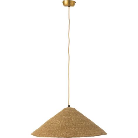 Lampe Suspension Chapeau "Moonj" 60cm Naturel (1/4)