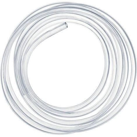 Tuyau PVC Souple - Transparent - 10mm Intérieur - 12mm Extérieur - 5m Longueur (1/4)