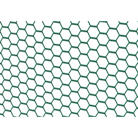 Sechseckgeflecht, grün 25x25x1000 mm, 10m