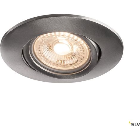 Encastré EASY INSTALL QPAR51/GU10 alu brossé 20W max - SLV - 1001589 (1/5)