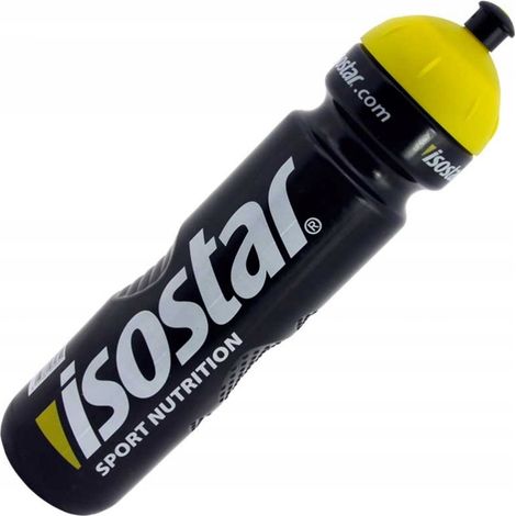 Botella para bicicleta deportiva Isostar negra 1000 ml / 1 litro (1/4)