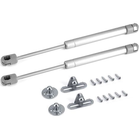 Vérin à gaz pour meuble 2pcs alliage de zinc fermeture douce 80N charnière relevable armoire cuisine robuste amortie (1/5)