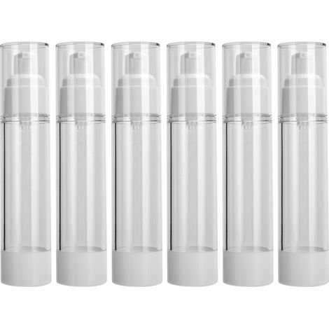 Flacon vide 50 ml pour lotion, distributeur cosmétique en plastique rechargeable à pompe sous vide (1/5)