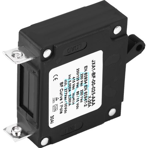 25A DC/AC manueller Leitungsschutzschalter mit Rückstellfunktion, Ein-/Ausschalter und robustem Schaltungsschutz. (1/5)
