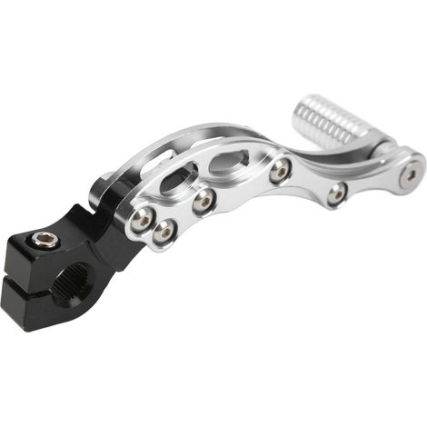 Kickstarterhebel aus hochfester Aluminiumlegierung, universelles Zubehör für Motorräder und Roller, silber. (1/5)