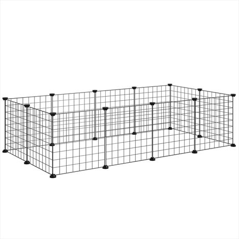 Cage pour rongeur 106 x 73 x 36 cm fil métallique noir (1/5)