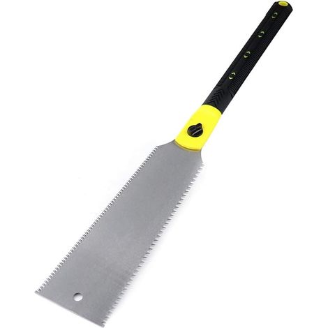 Scie Japonaise Ryoba 29 cm, scie à tirer double face en acier carbone pour menuisier, travail du bois et plastique, lame interchangeable (1/5)