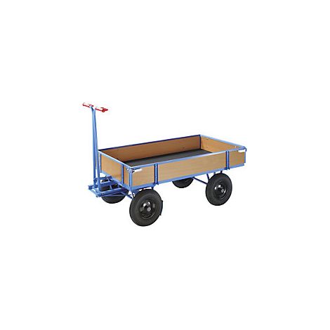 eurokraft pro  Carrello a pianale con timone  portata 500 kg 