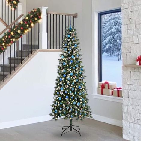 vidaXL Künstlicher Weihnachtsbaum mit 300 LEDs mit Ständer Grün 240 cm (1/5)