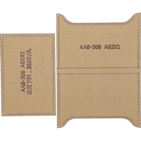 Set mit 2 Acryl-Schablonen für Karten, Taschen, DIY-Schablonen, Ledergeldbörsen und kreative Werkzeuge (1/5)