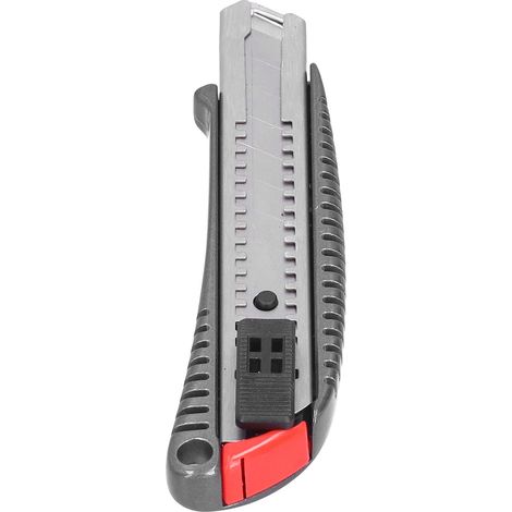 Cutter manuel en métal, rétractable et autobloquant, couteau utilitaire pour papier, outil de coupe en métal, largeur 18 mm (1/5)