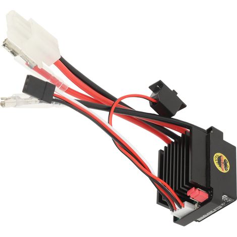 Contrôleur de vitesse électronique 60A brushé RC, noir, étanche, dissipation thermique, sortie BEC 5V 2A pour voiture et bateau radiocommandé (1/5)