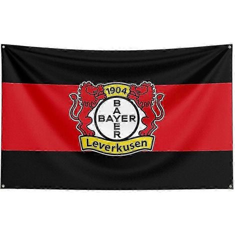 Drapeau New Born Pretty 3x5 Bayer 04 Leverkusen en polyester imprimé, bannière de sport de course pour décoration120 x 180 cm (1/4)