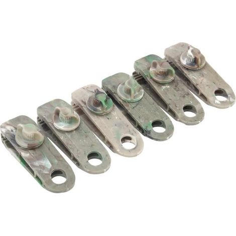 Zerone pinces de pinces de bâche 6 pièces pinces de bâche pinces robustes serrure poignée attaches de tente porte-clips pour (1/4)