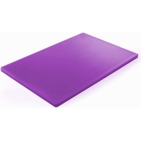 HACCP-zertifiziertes HDPE-Küchenschneidebrett für Allergiker, 45 x 30 cm, lila - Hendi 825570 (1/2)