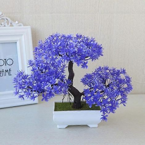Plante artificielle en pot, pin en plastique avec pot, décoration de table pour la maison et les invitésiris (1/5)