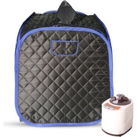 Kit de sauna portatif Générateur de cabine de sauna à vapeur pliable portable, boîte de tente for salle de spa comprenant un cuiseur vapeur for une personne, relaxation, perte de poids, corps Tente de (1/5)
