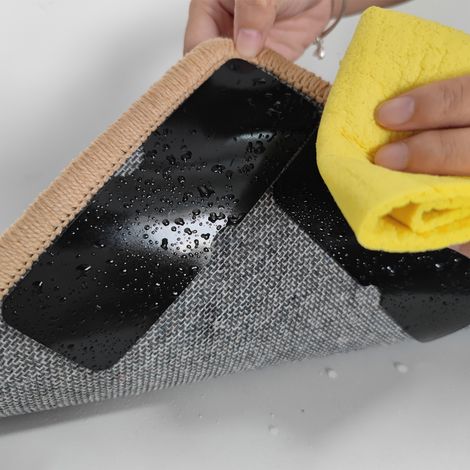 8 patins antidérapants pour tapis, réutilisables, double face, adhésifs puissants pour tapis (1/5)