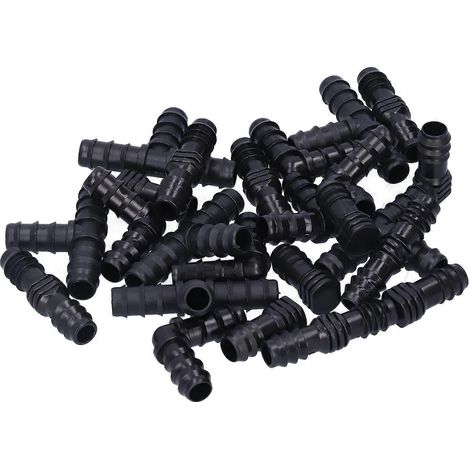 Kit de 24 raccords pour système d'irrigation goutte à goutte, avec embouts cannelés pour tuyau de 1/2 pouce, idéal pour jardin et serre. (1/2)