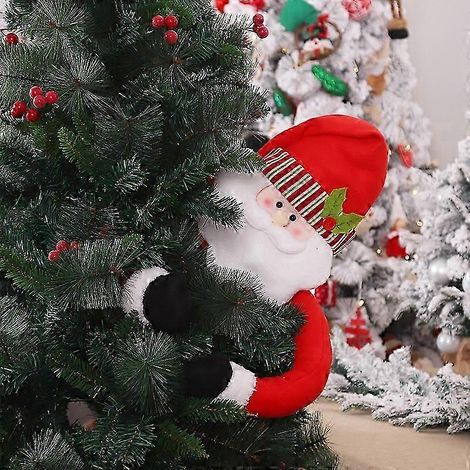 Décoration de sapin de Noël Père Noël (1 pièce) - Étoile de Noël pour sapin, décoration d'ambiance (1/5)