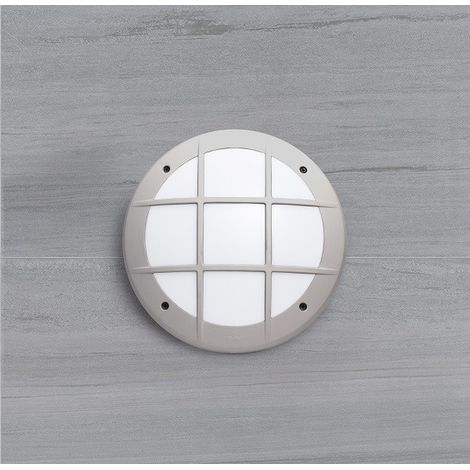 PLAFONIERA LED PER CONDOMINI FUMAGALLI GELMI GR GRIGIO OPALE E27 3G3000000LYE27 (1/2)