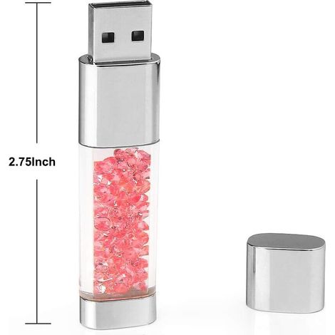 Innovativer und eleganter 32GB Crystal USB 2.0-Flash-Speicher, der eine sichere und komfortable Dateiverwaltung ermöglicht. (1/4)