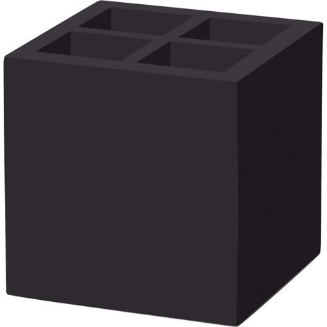 Boîte à couverts et serviettes Madeira noire 150x150x150 mm - Finedine (1/4)