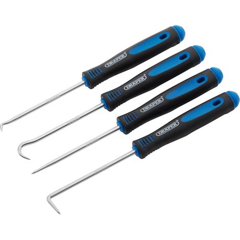 Draper 4-Piece Mini Pick and Hook Set (09042) – 165mm Precision Hand Tools for Jewelry, Electronics, and Hobbyist Use