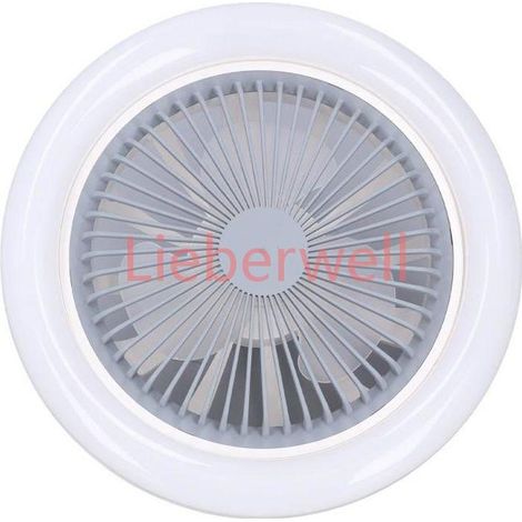 Ventilateur de plafond LED , GAROSA , Lampe de ventilateur de plafond , Blanc , 30W , 3 vitesses (1/4)