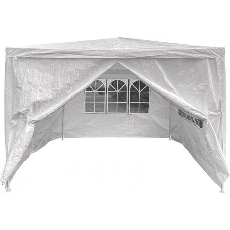 Tonnelle / Pavillon avec 4 côtés munis de fenêtres 290 x 290 x 245 cm
