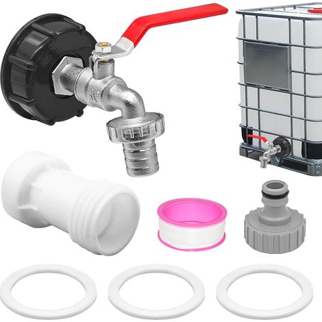 Robinet Cuve 1000l,Adaptateur Cuve 1000l Robinet,S60X6 IBC Raccord Robinet (1/5)