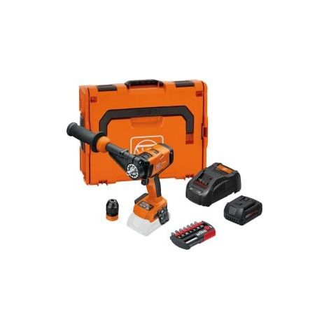 Atornillador taladro de batería Fein de 4 velocidades ASCM 18-4 QM AS Universal-lean-top Set 18 V / 1x 5,0 Ah batería + cargador en L-Boxx - 71161562000 (1/5)