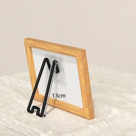Lot de 2 supports métalliques pour cadres photo, chevalets, supports adhésifs pour présentoirs. (1/5)